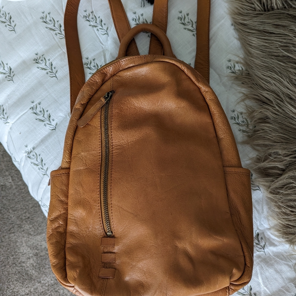 Leather Backpack Purse